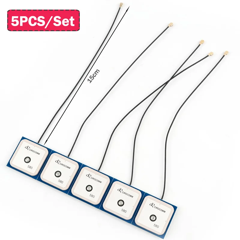 

5 шт./компл., 32 дБ, GPS, активная керамическая антенна с высоким коэффициентом усиления, 15 см, разъем RHCP для деталей навигационных систем