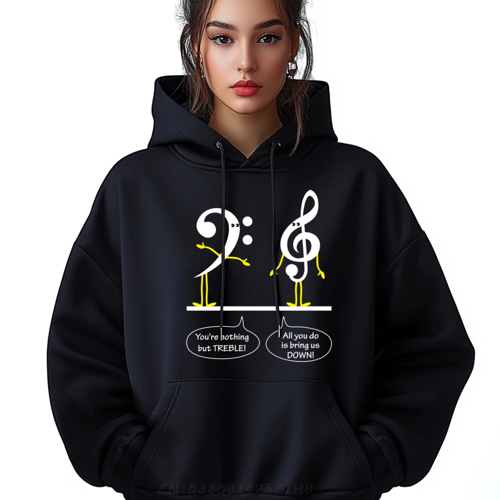 

Musician Marching Band Music Funny Nothing But Treble White Hoodie Men Youth Funny Hoodie Man Sweatshirts