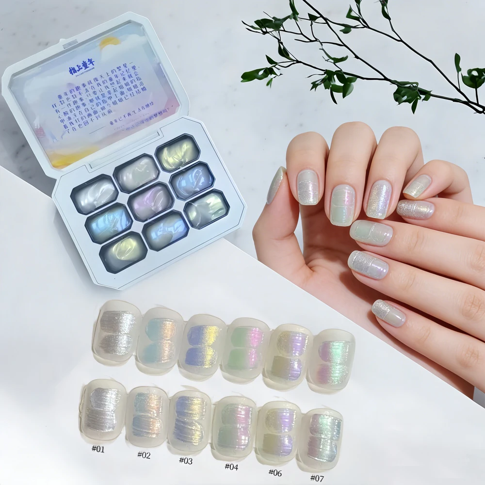 1pc 9-color new popular patting gel gradient dream texture soak off UV&LED gel nail polish art creation salon  DIY ins