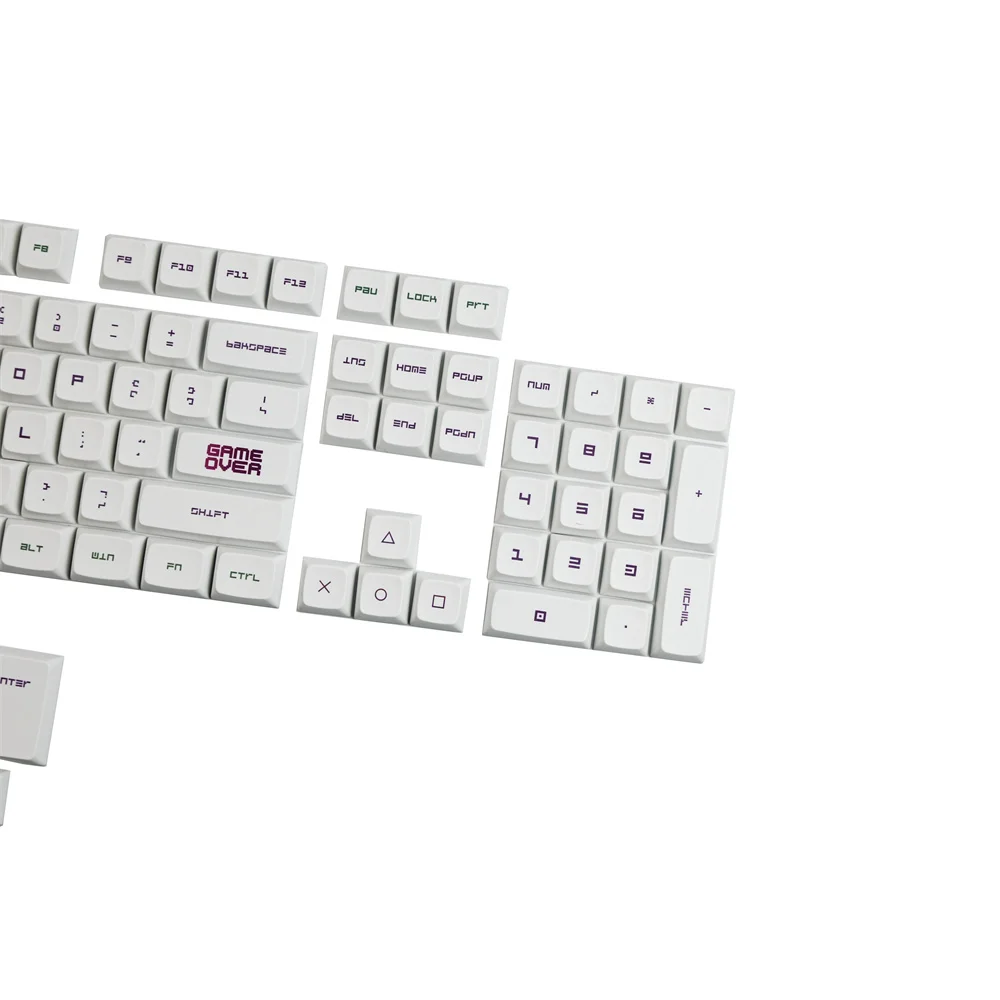 Imagem -04 - Iso da Sublimação da Tintura do Perfil do Keycap Xda do Jogo de Vídeo de Pbt Incorpora o Deslocamento dos Keycaps 1.75u 2u 2.25u para o Interruptor Mecânico do Teclado mx
