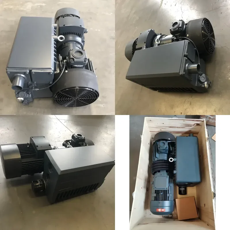 for Industrial Oil Seal 2.2kw 63m³/h Rotary Vane Vacuum Pump with 3HP High Pressure Oil Lubrication Pump