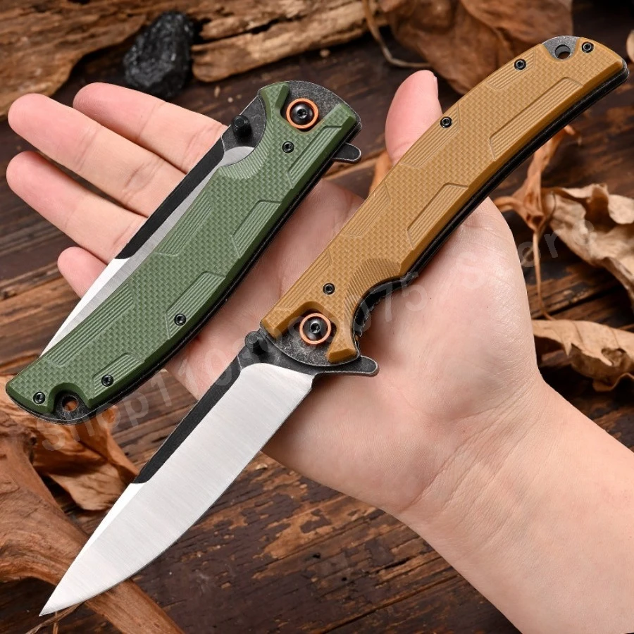 1 шт. портативный складной нож со стальным лезвием D2 и ручкой G10, подходящий для кемпинга, пешего туризма, ежедневной переноски в чрезвычайных ситуациях