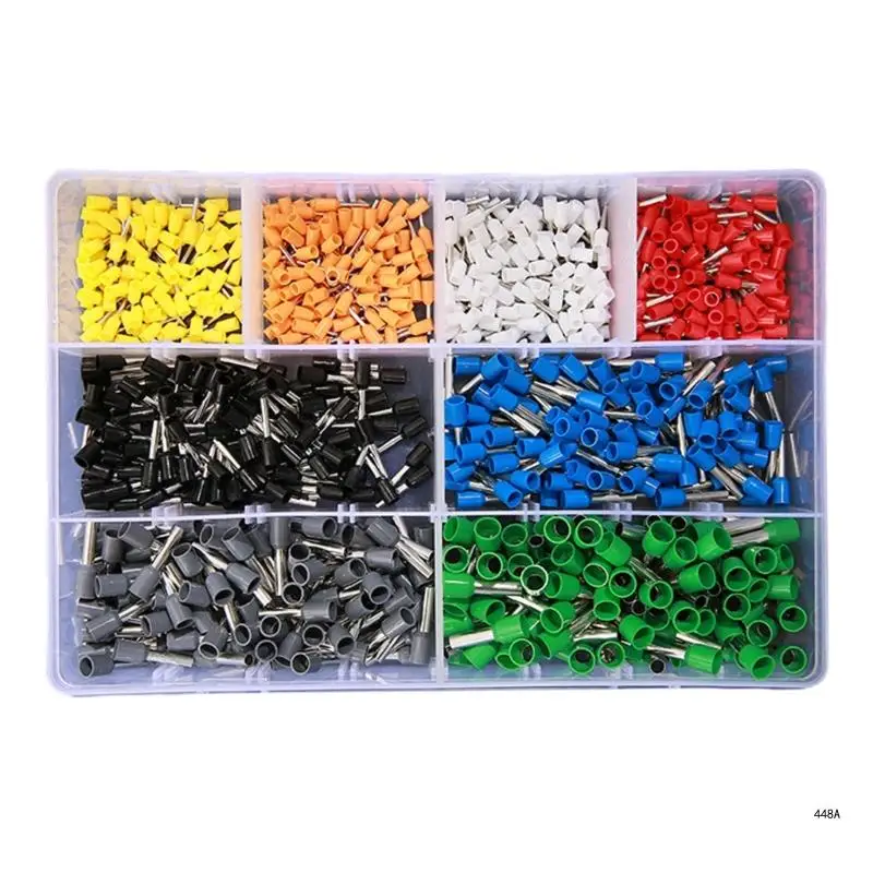 800pcs Insulated Wire Ferrule Assortment set Cable End Sleeves Set crimps Connector for Project Electricians & Home Use