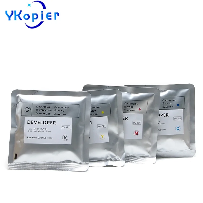 

Порошок разработчика DV321 для Konica Minolta Bizhub C224 C284 C364 C454 C554 CMYK Developer