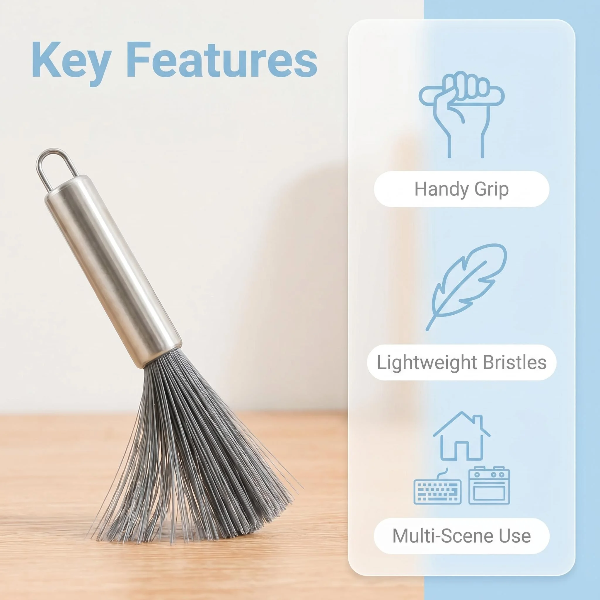 10/5 Piece Set of Gap Cleaning Brushes, Multifunctional Small Narrow Gap Cleaning Brushes with a Hangable Design, Suitable for Cleaning Kitchen Stoves, Keyboards, Fans, and Narrow Corners