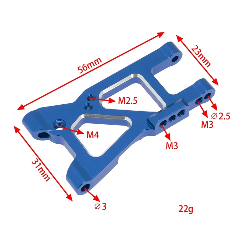 10Pcs Metal Upgrade Parts Kit Suspension Arms Knuckle Arm For Traxxas 4-Tec 2.0 3.0 4Tec 2.0 VXL 1/10 RC On-Road Car