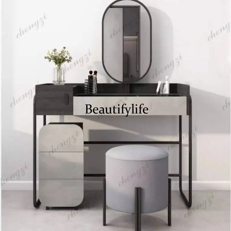Sturdy Simple Makeup Table Small Space Lounges Bedroom Dressing Table Adult Black Modern Coiffeuse Chambre Furniture Home