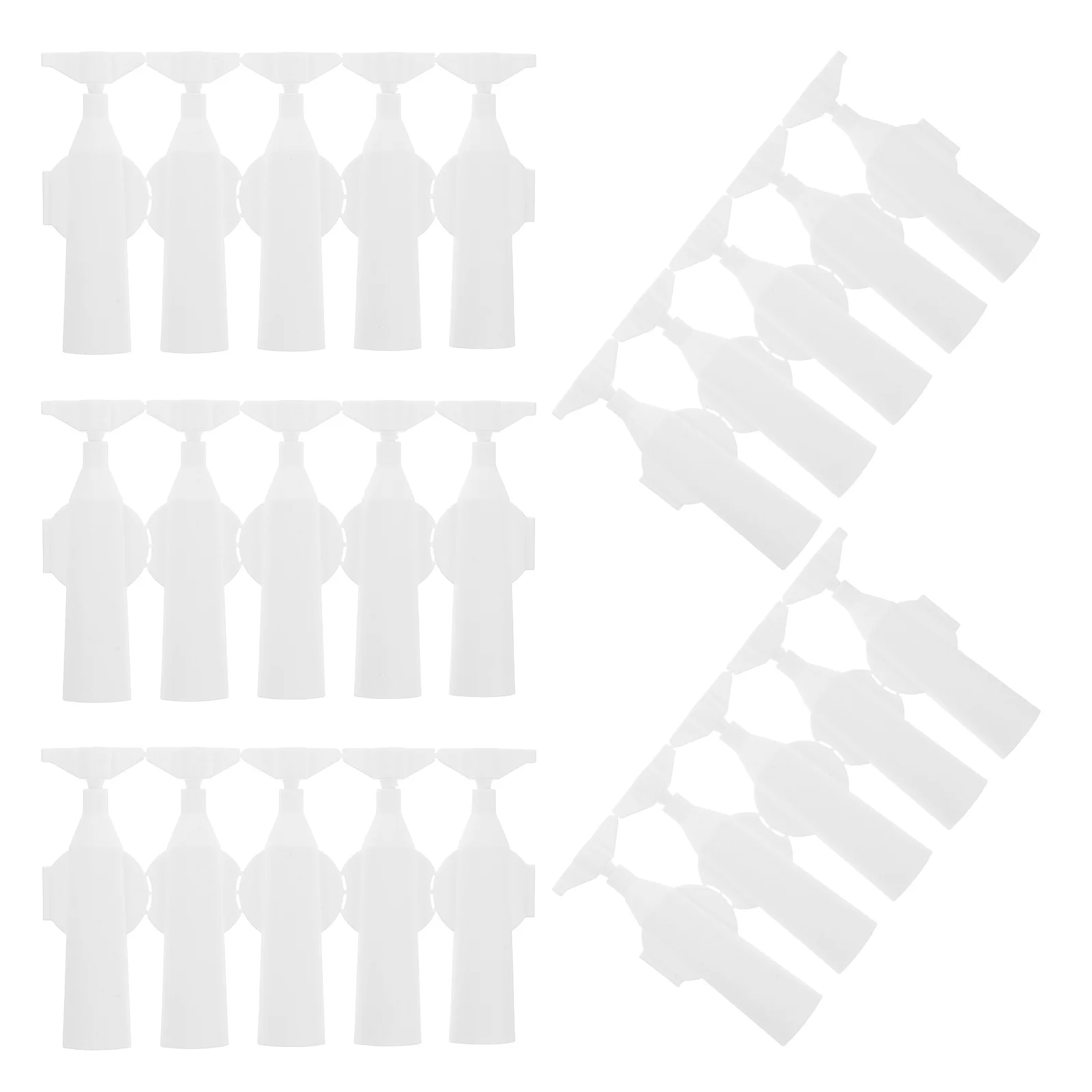 

5 Pcs Essence Packaging 3ml Five Connected Portable Sturdy PP Material Empty Travel Container Mini Glue Bottles Plastic Vials