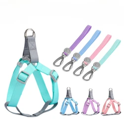 Traction rope dog chain nylon chest back dog adjustable walking rope dog rope traction pet supplies