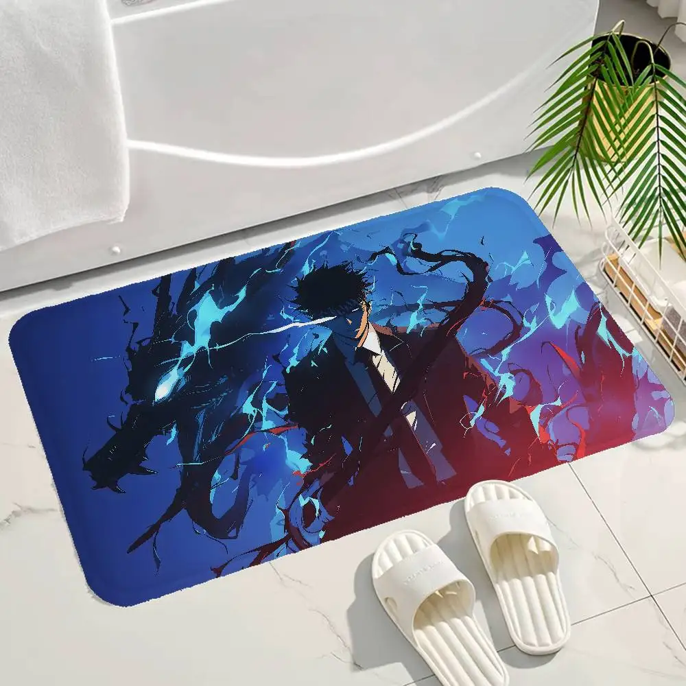 Fashion Solo Leveling Room Mats Anti-slip Absorb Water Long Strip Cushion Bedroon Mat Household Carpets