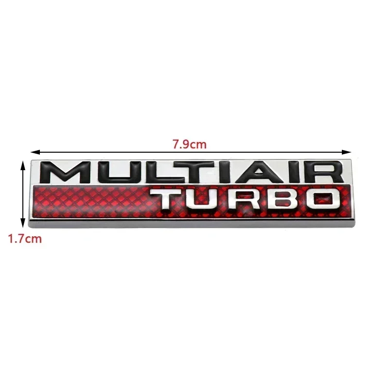Multiair Turbo Logo Car Rear Trunk Emblem Sticker for Fiat 131 Aegea Doblo Honda Jeep Wrangler Cherokee MG Auto Body Badge Decal