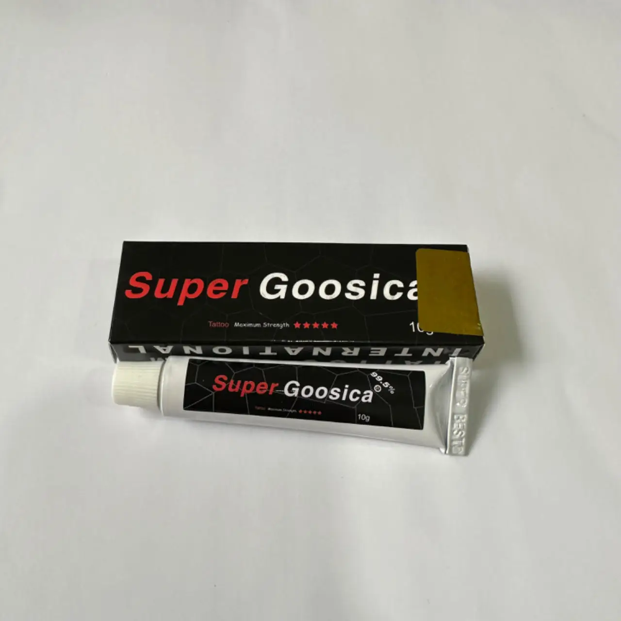 Super Goosica-Crema de tatuaje 99.5% % Original, maquillaje para Piercing permanente, Microblading para cejas, labios, piel corporal, 10g