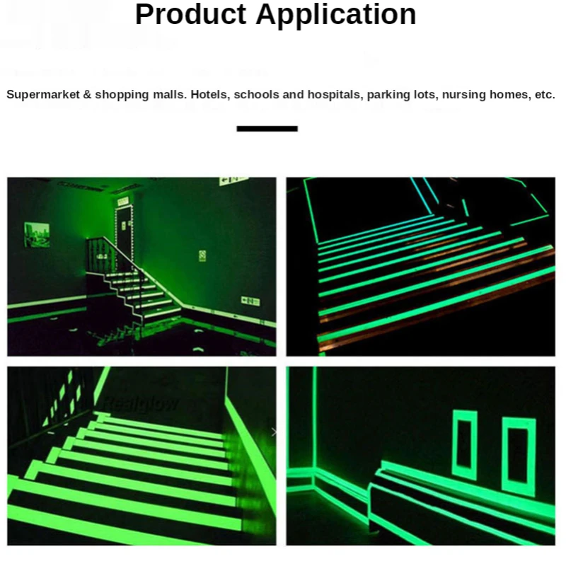 Luminous Tape 3m/5m Dark Green Self-adhesive Tape Night Vision Glow In Dark Safety Warning Security Stage Home Decoration Tapes