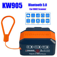 KONNWEI KW905 Car Code Reader ELM327 V1.5 Engine Fault OBD2 Scanner Bluetooth5.0 ELM 327 OBDII Diagnostic Tools For Android/iOS