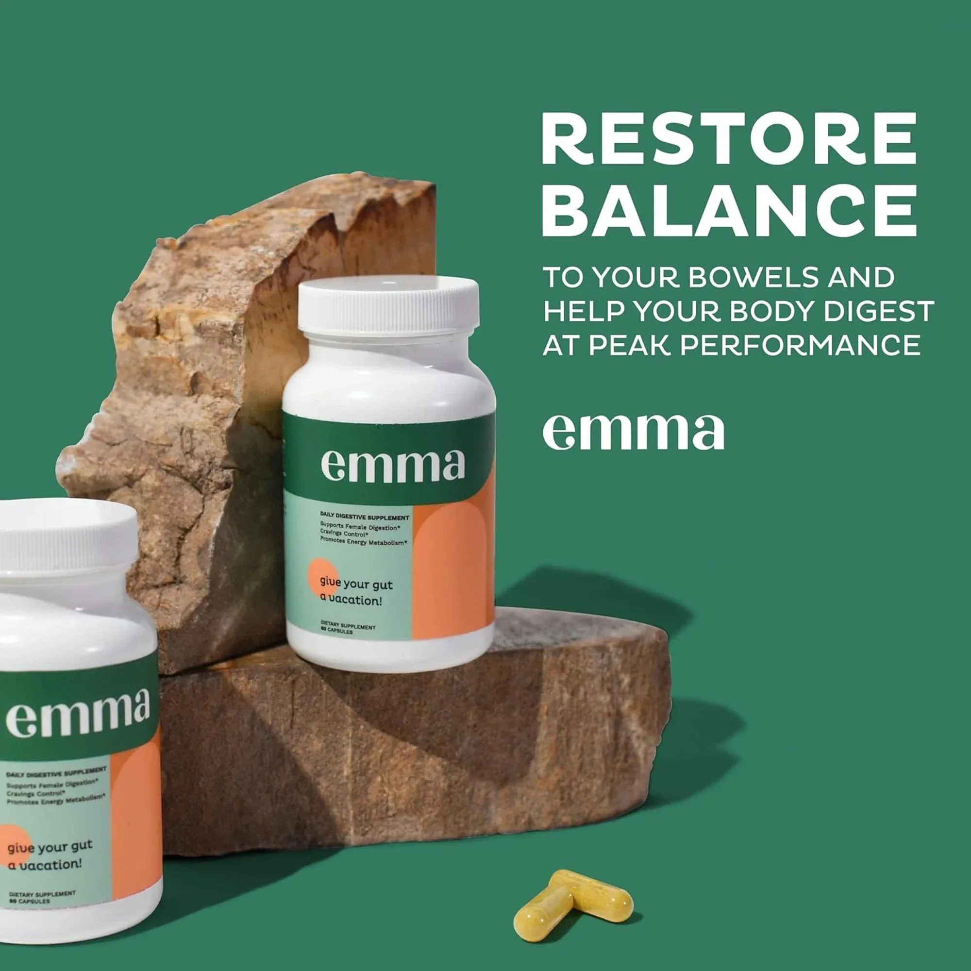

Emma Gut Health Supplement - Weight Management, Supports Digestion and Metabolism