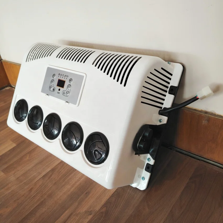 شاحنة تبريد كهربائية لمقصورة فان جرار، مكيف هواء 12 فولت، مكيف هواء 24 فولت تيار مستمر