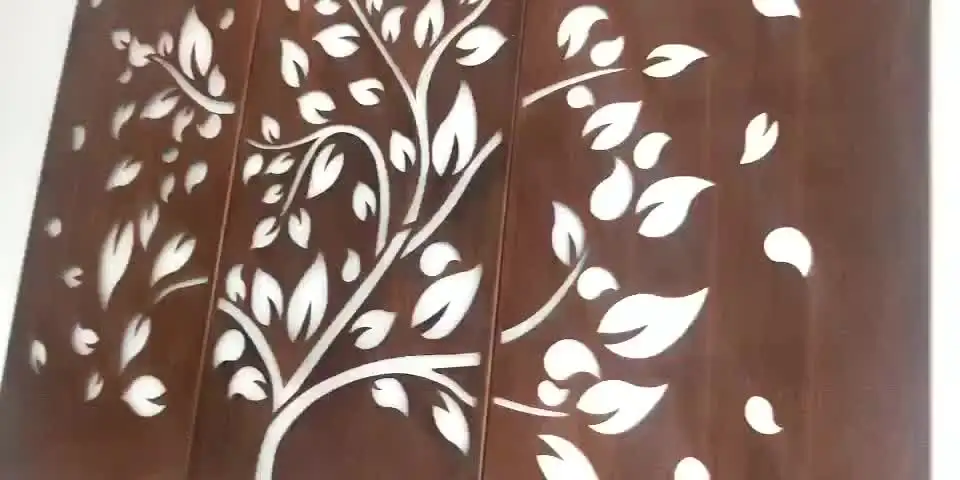 Corten-lámina y placa de acero para pared, arte de pantalla de jardín, barbacoa y buzón