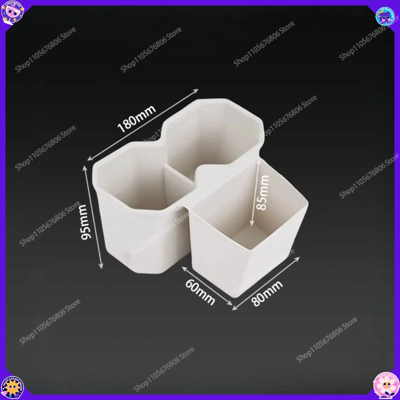 Car Rear Row Cup Storage Box Silicone Non‑Slip Cup Holder Mat Interior Modification Parts For Chery iCAR V23 2025 2026