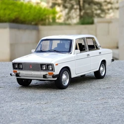 1:24 Russian LADA 2106 Alloy Model Car Toy Diecasts Metal Casting Music Light Pull Back Car Vehicle For Children Toys