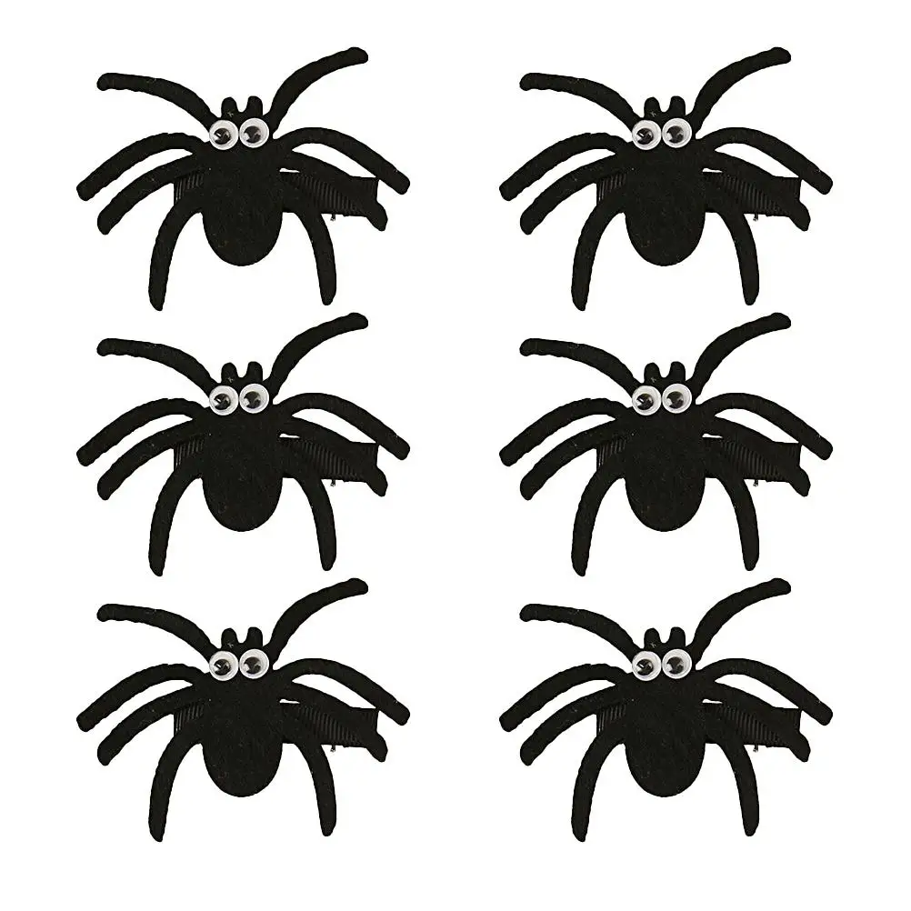

6 Pcs Clip for Halloween Hair Clips Hairpin Spider Accessory Child Accessories Girls