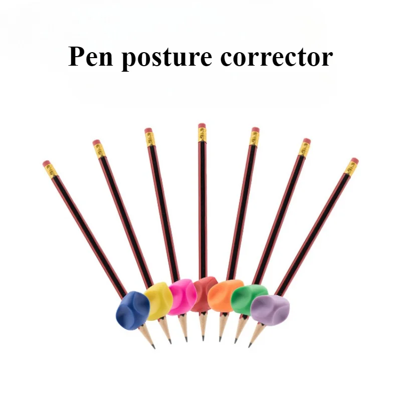 5/10pcs Universal Ergonomic Writing Aid Writing Corrector Grip For Kids Handwriting Pen Holder Correction Pencil Case