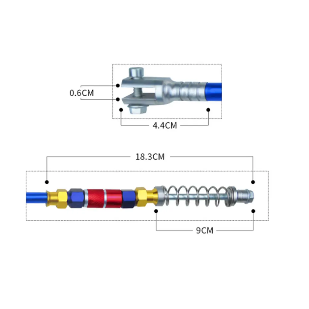 49.5CM Motorcycle Brake Pull Rod Lc135 Modified Brake Lever Universal Aluminum Alloy Modification Accessories