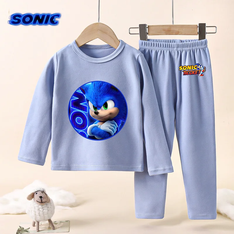 Sonics Spring Autumn New Products Boys Girls Clothes Set Spider-Man Hoodies Velvet Suits Set Casual Boys Girls  Kids Loungewear