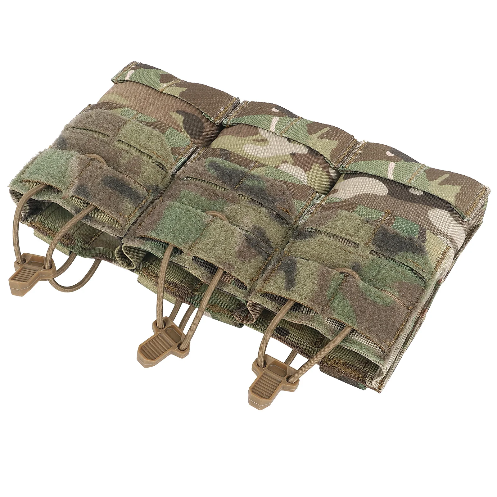 KRYDEX Taktische MOLLE Dreifach-Magazintasche Offene Oberseite 556mm Magazintasche für M4 M16 AR15 Jagd- und Airsoft-Zubehör – Detail 3