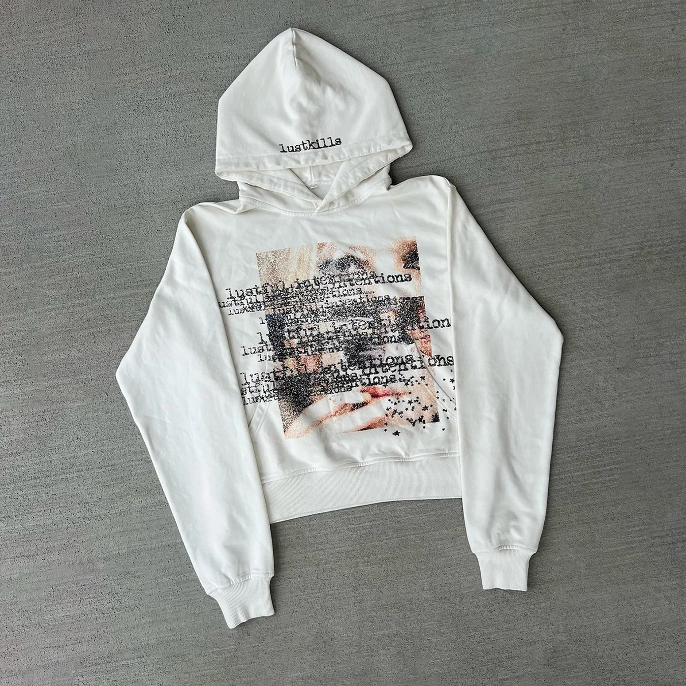 Autumn and Winter Personalized Printed Long Sleeved Hooded Y2K Retro Street Fashion Hoodie Jacket