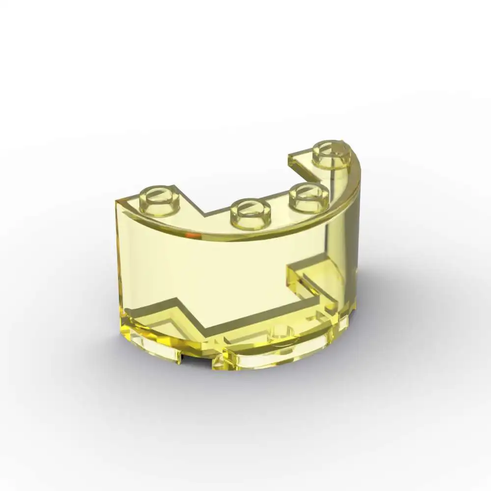 

MOC 10 шт. часть кирпича 24593 полуцилиндра 2x4x2 набор строительных блоков с 1x2 вырезом частица развивающие игрушки подарки на день рождения для детей