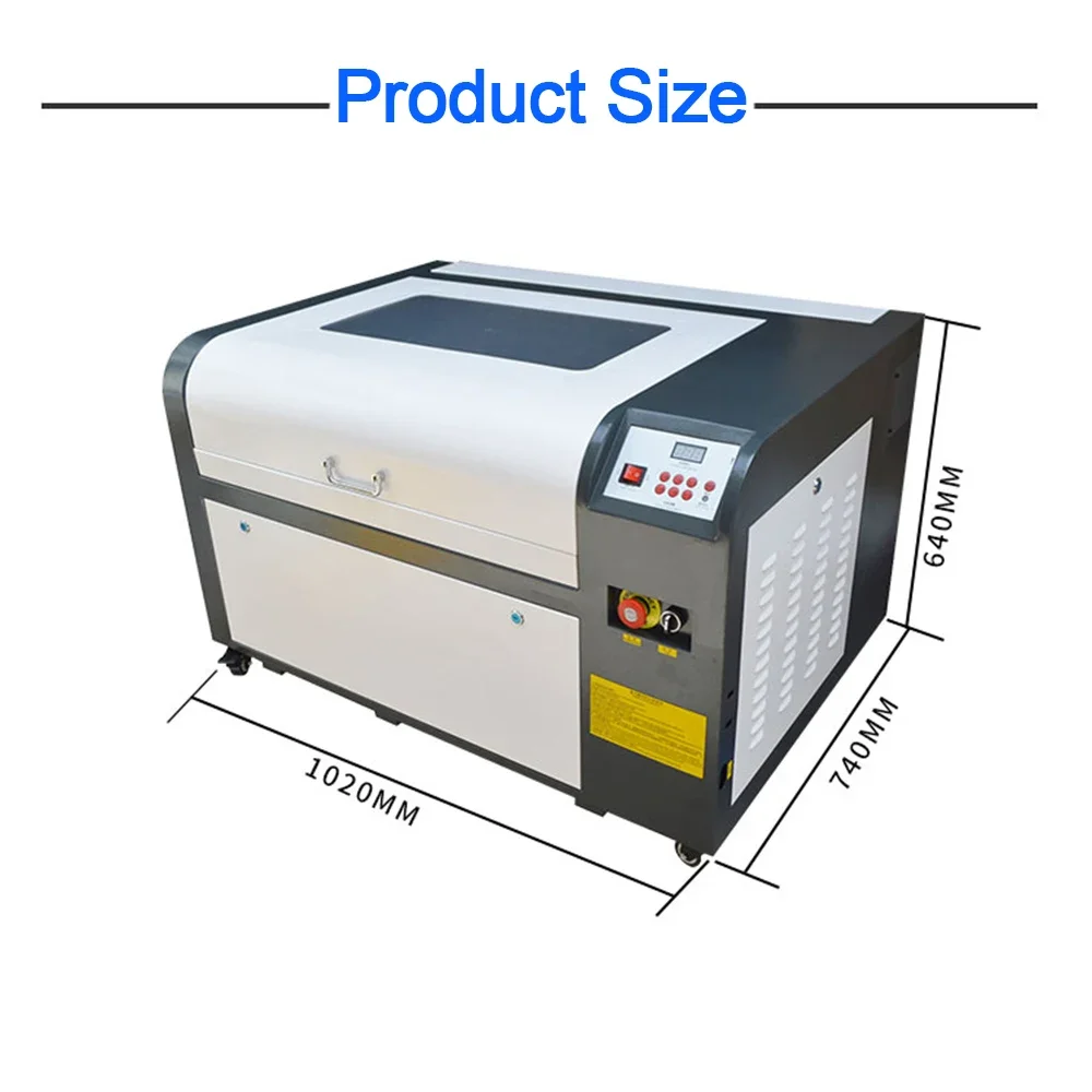 Hout/Acryl/Pvc/Glas CO2 Laser Graveermachine 50W/60W/80W/100W Laser Buis Cnc Lasersnijmachine 400*600Mm Werkgebied