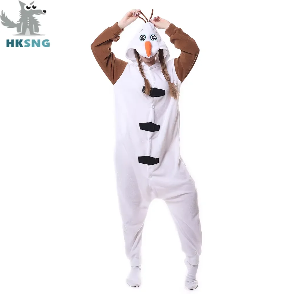 Miniso 새로운 겨울 성인 동물 Kigurumi 폭스 드래곤 늑대 Onesies 파티 잠옷 만화 의상 점프 슈트 크리스마스