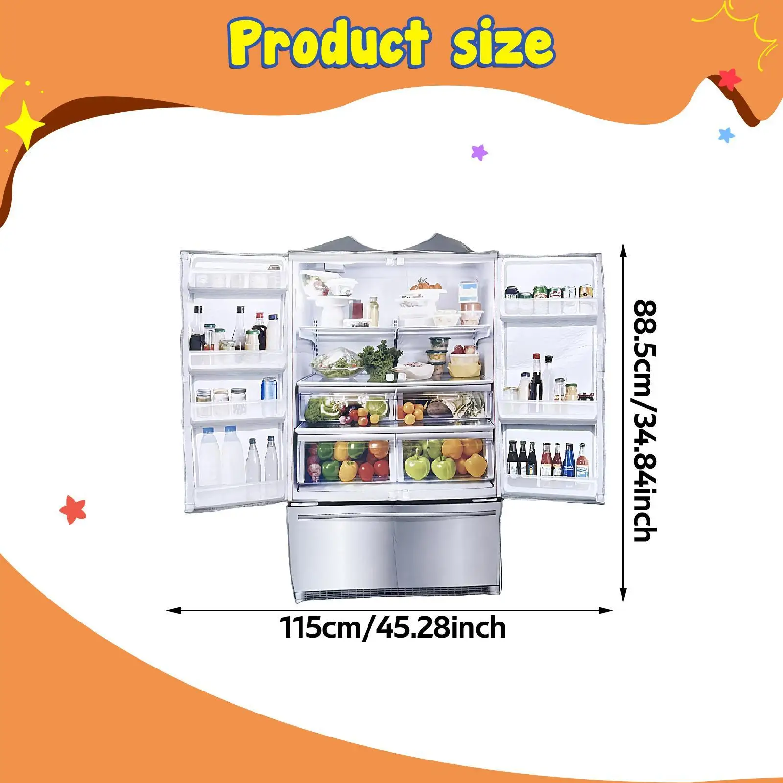 Kostium Lodówka Cosplay Nowość dla Kobiet i Mężczyzn Strój na Festiwal Karnawał