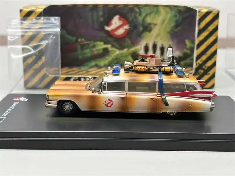 

1:64 Miller-Meteor 1959 ECTO-1 Ghostbusters Dirty version limited499 Diecast Collector's Vehicle Model Car