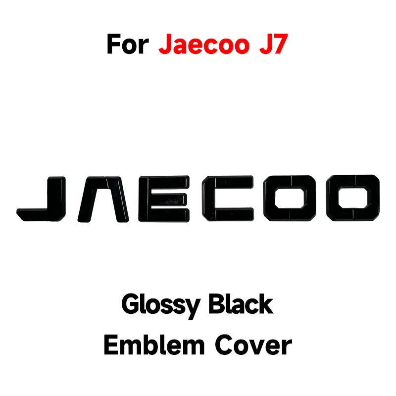 Jaecoo J7 Explore 06 2023-2025 Nero lucido Emblema Copertura adesiva Misura lo styling sportivo Parte decorativa Accessorio per rivestimento esterno