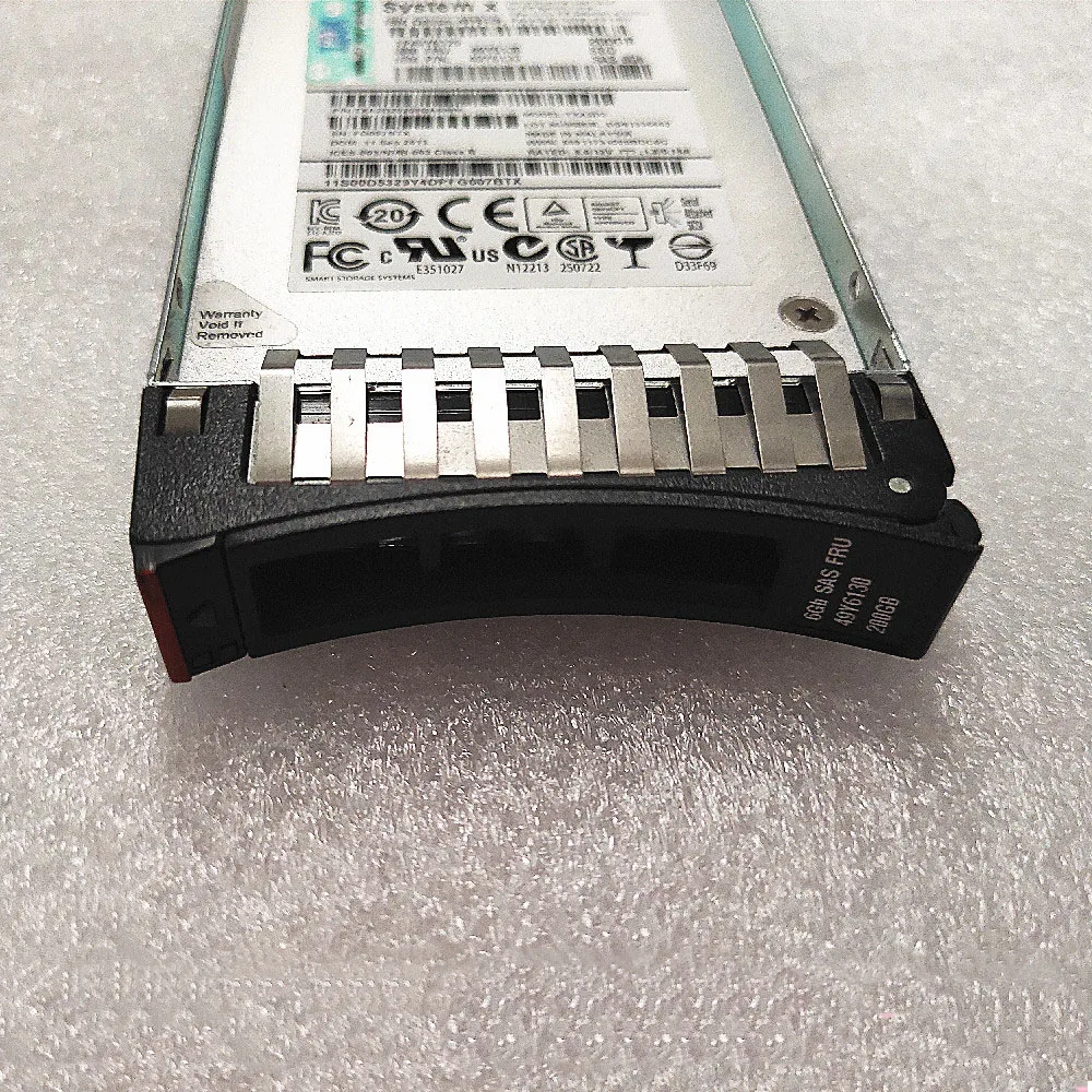 200GB untuk Sistem IBM X M4 49Y6130 49Y6133 SAS Server Solid State Disk 2.5 Inci