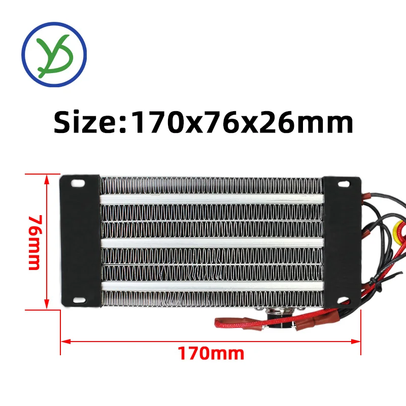 220V 1000W AC DC Insulated PTC ceramic air heater heating element 126A3 170*76mm