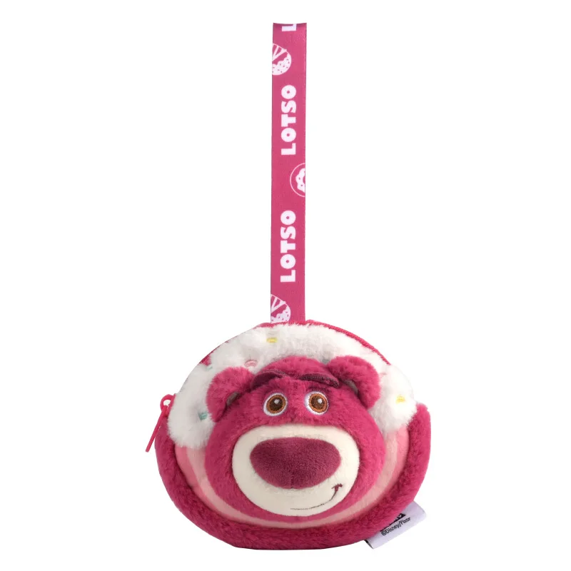 Simpatico portafoglio in peluche con personaggi Disney - Honey Pot Pooh Piglet Lotso Ornamento per borsa multiuso, regalo quotidiano carino più venduto per lei
