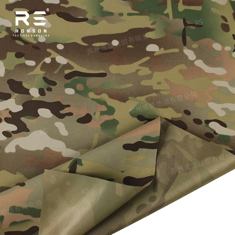 MC Multicam Camouflage 184T نايلون Taslan TPU 3 طبقات نسيج مغلف سترات خارجية قابلة للتنفس ومقاومة للماء مع NIR