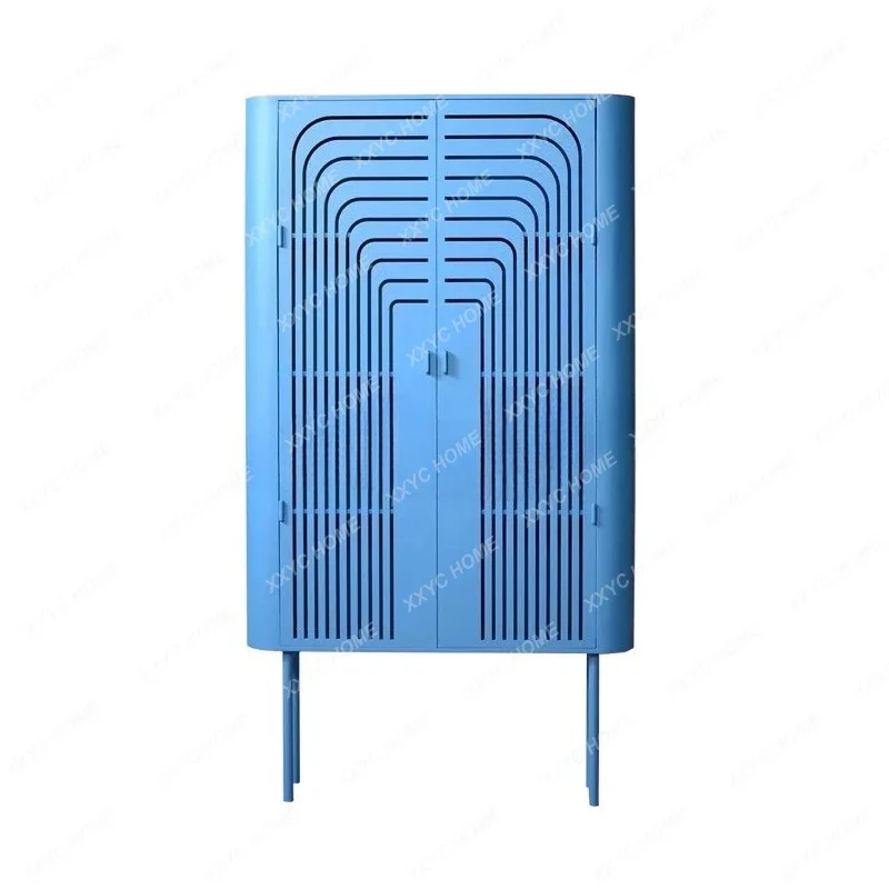 

American light luxury solid wood wine cabinet, living room high display cabinet, entrance light luxury simple decorative cabinet