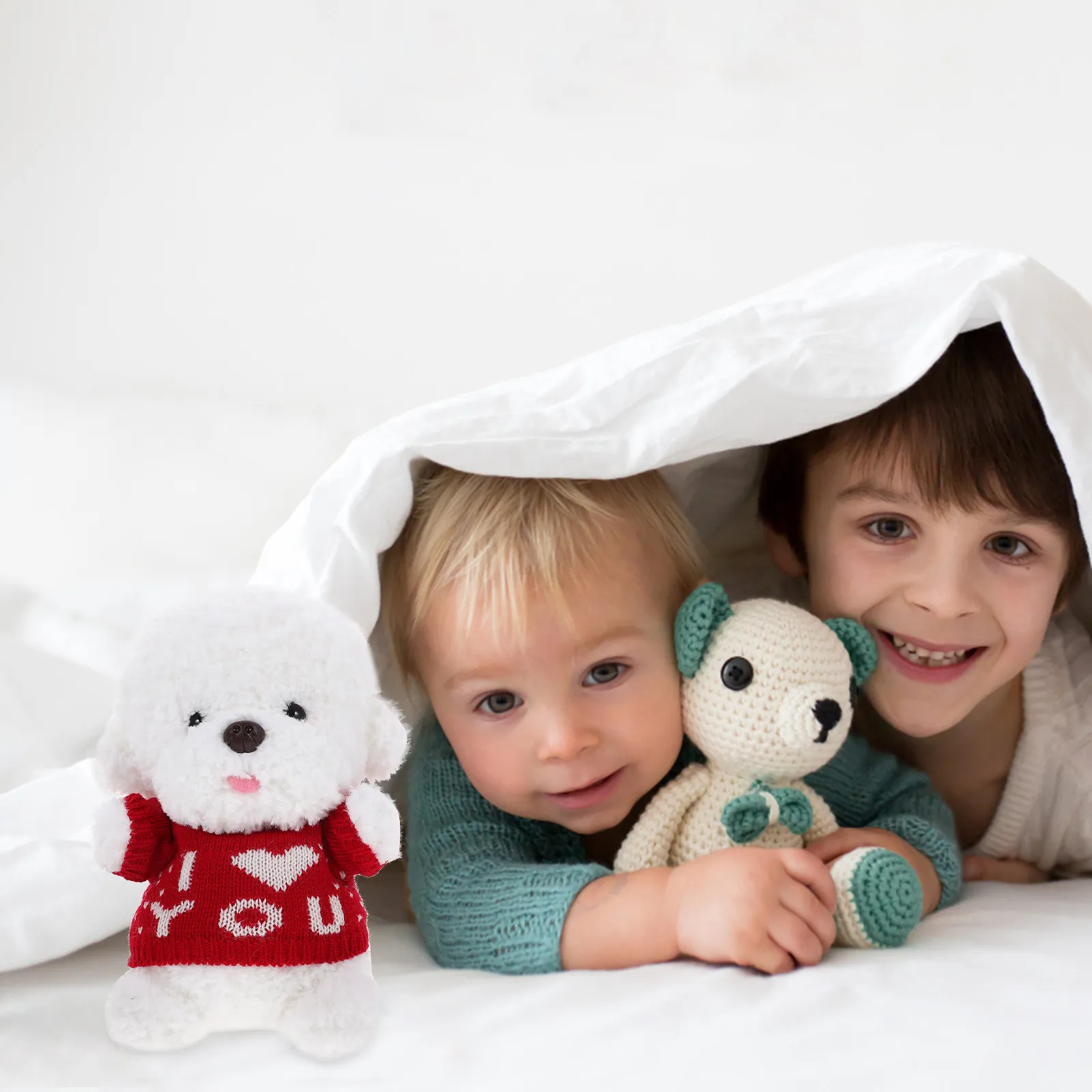 5Pcs Bear Clothes Stuffed Animal Costume Woolen Yarn Replacement Lovely Girls Compact Reusable Accessory Stuffed Animal Clothes