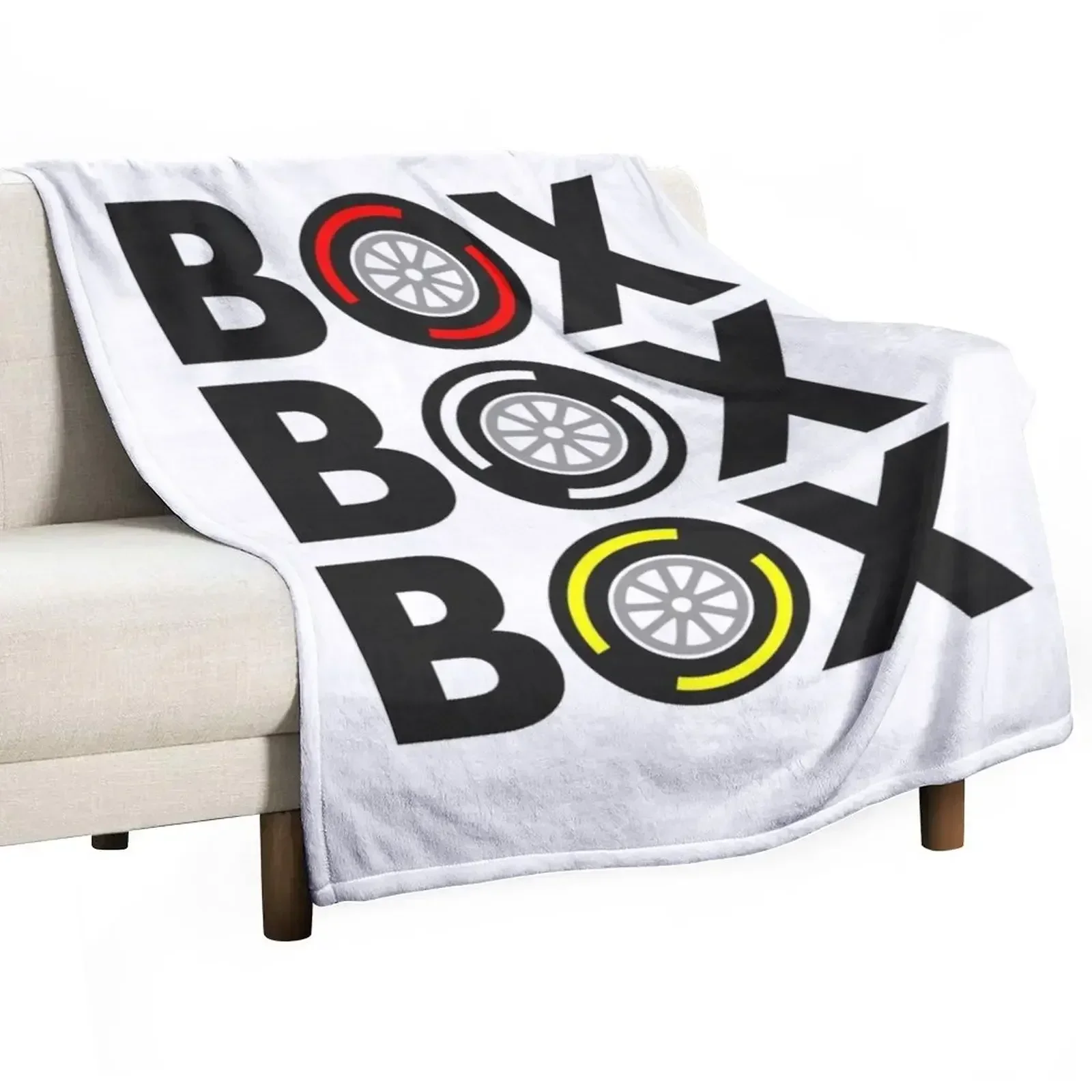 Box Box Box F1 Tyre Compound Design Throw Blanket Furrys anime Blankets