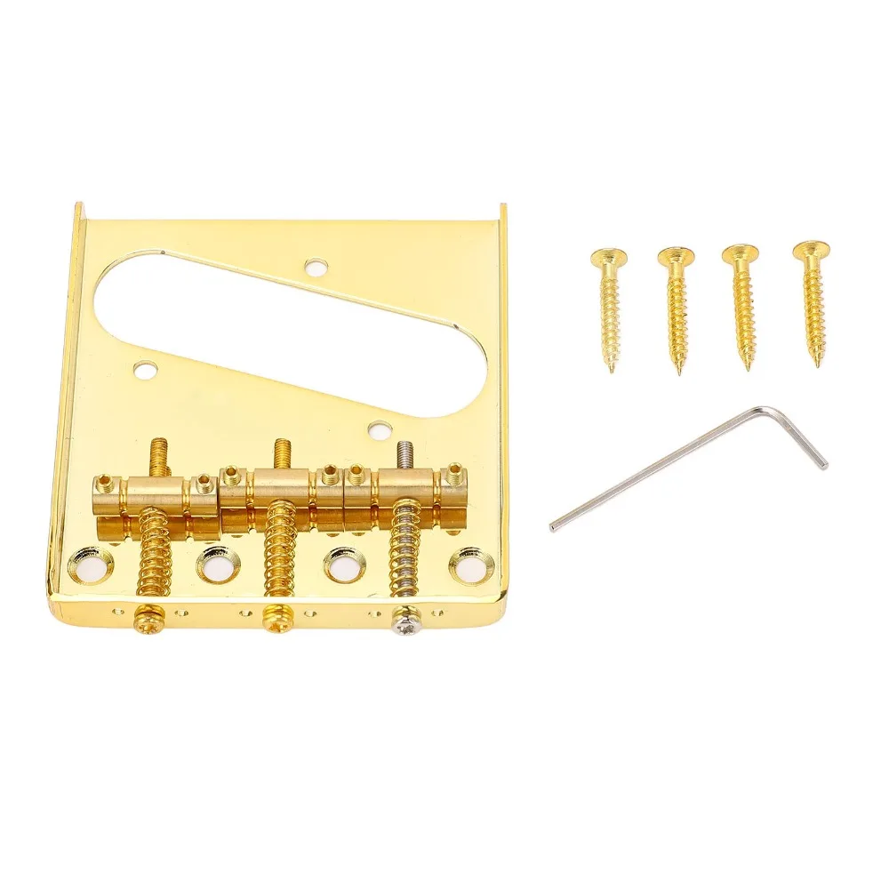 Golden Electric Guitar Bridge 54mm Width With Screws And Wrench Vintage Guitar Bridge Metal Guitar Bridge Tailpiece