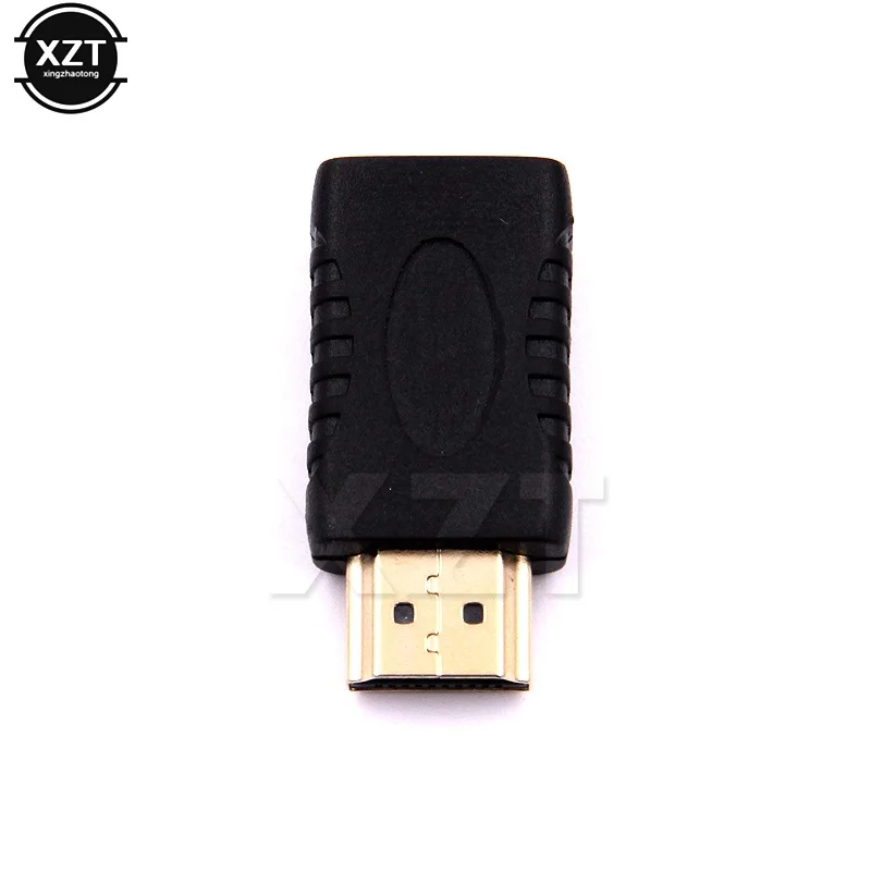 Gold Plated to Mini HDMI-compatible Adapter Male to Female Converter for HDTV Full 1080p HDTV Camcorder