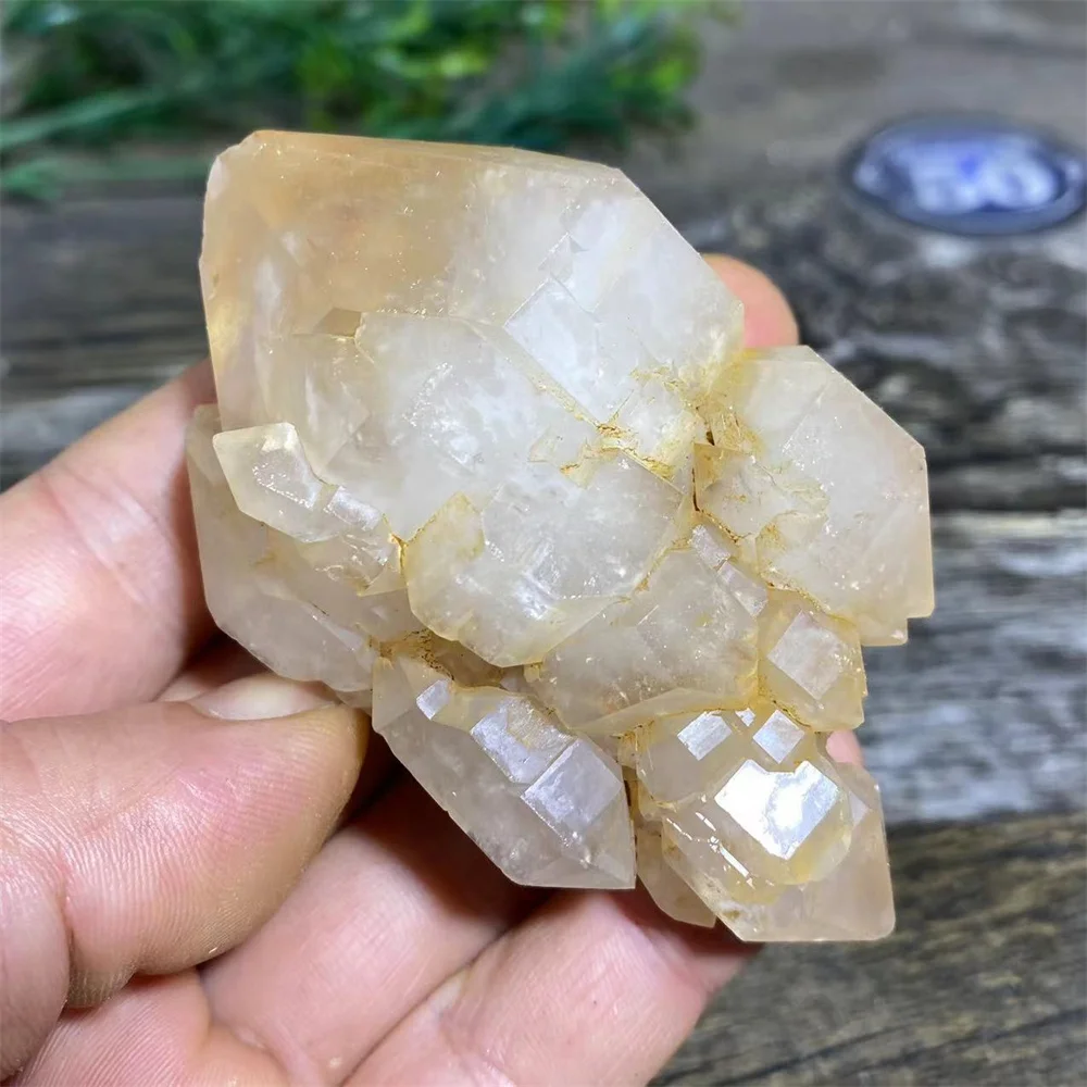 Natural Bone Crystal Backbone Cluster Druzy Stone Specimen Quartz Raw Tower Healing Energy Reiki Home Decoration Gemstones