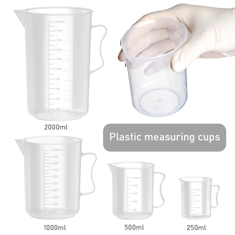 

250ml/500ml/1000ml Laboratory Liquid Pitcher Jug Pour Durable Sale Spout Plastic Measuring Cup Lightweight Durable