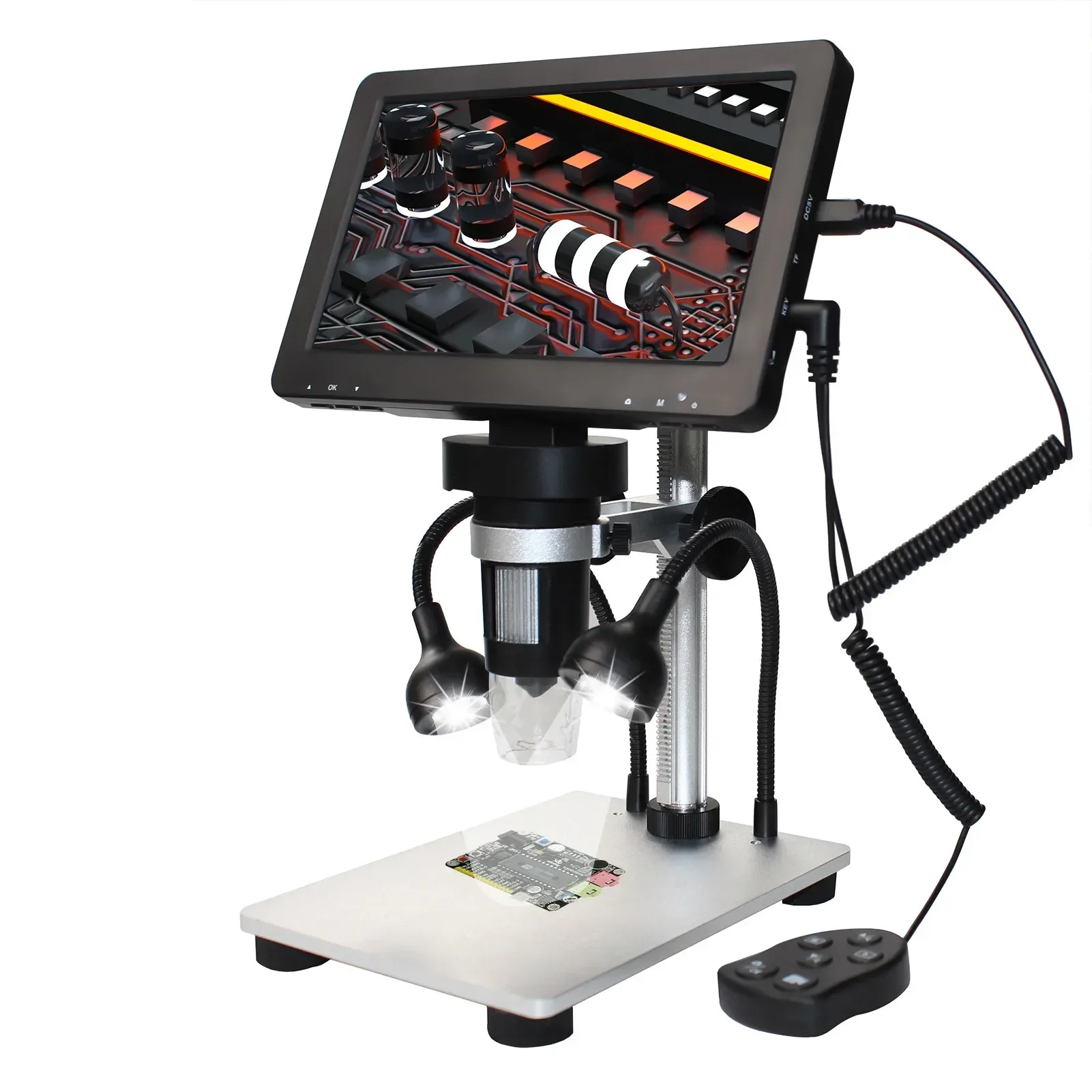 YYHC-New 7-inch rotating large-screen high-definition electron microscope, digital magnifying glass, industrial maintenance tool