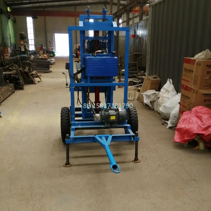 

Factory Drilling Rig Machine 100m Small Portable Double Chain Electric Hydraulic Drilling Machine Geological Core Drill Rig