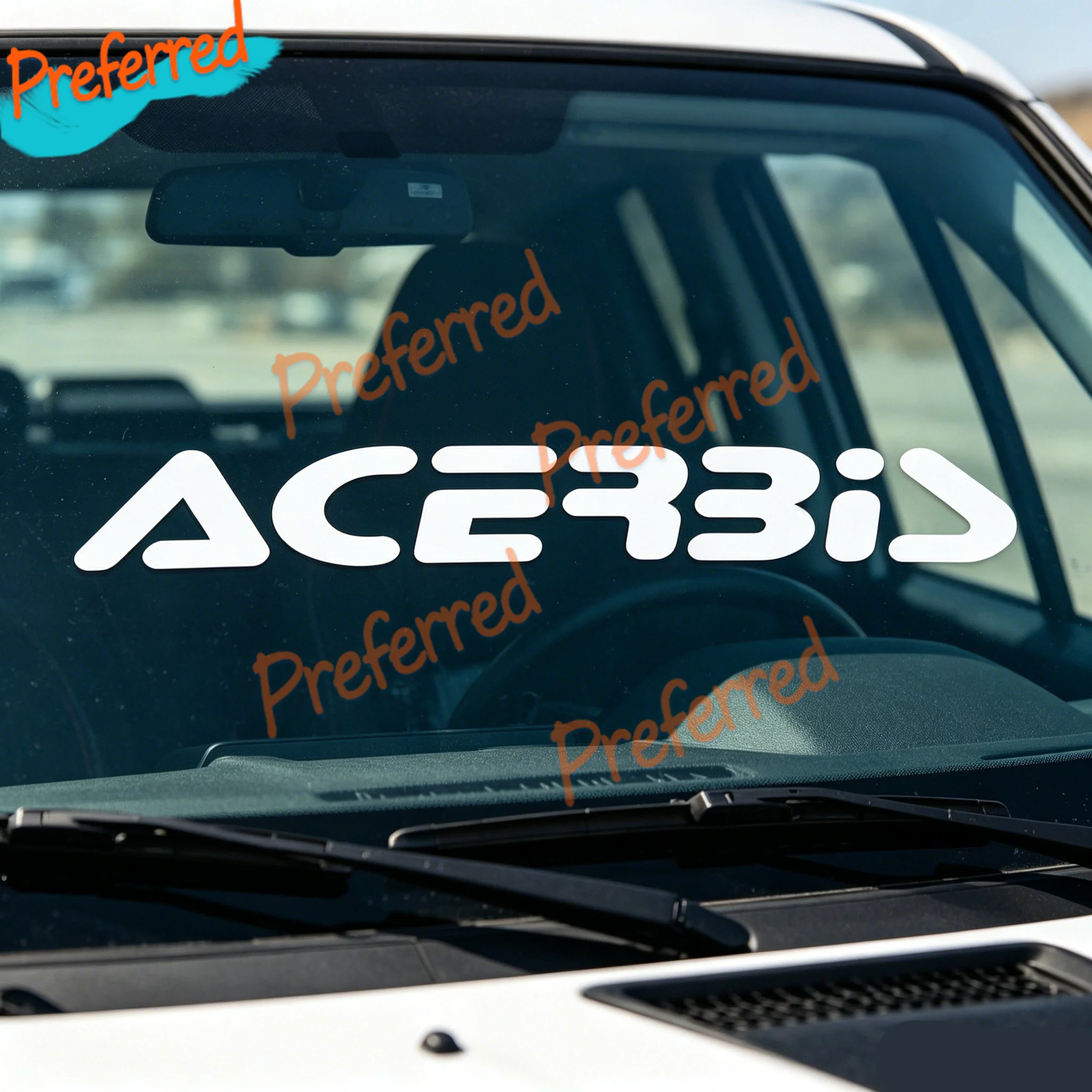 2x Adhesivos de Vinilo para Moto Acerbis AM - Personalizables en Cualquier Tamaño