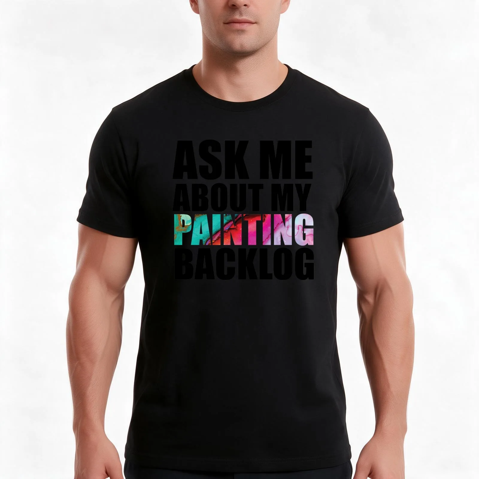 Unpainted miniatures? what unpainted miniatures? T-Shirt Summer Casual Cotton Tee Oversized Streetwear Tops Unisex Men Women